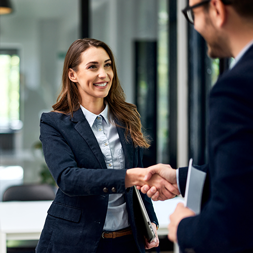 business partners shaking hands